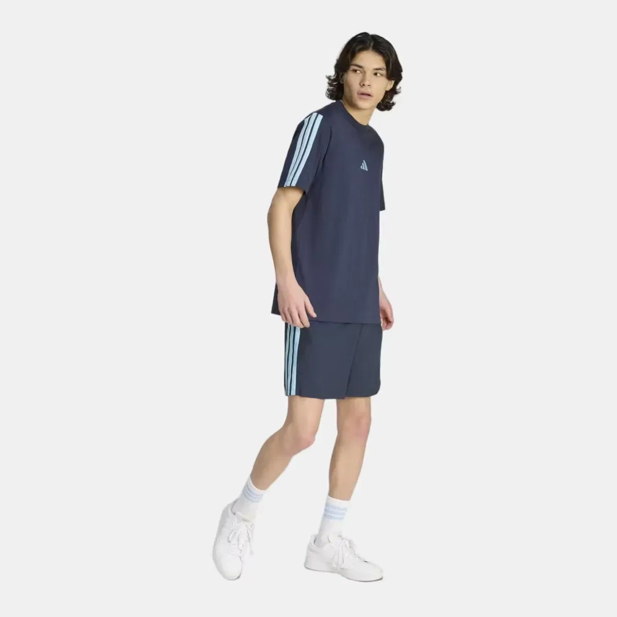 Мужские шорты с принтом 3 Stripes Chelsea adidas, Azul Marino — фото 3