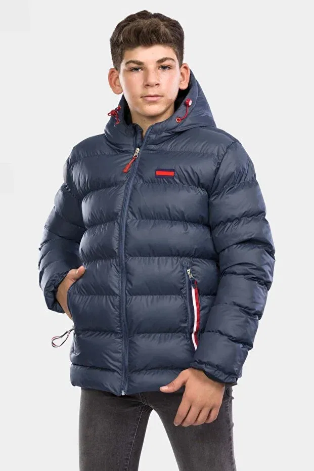 Детское пальто для девочек зимнее водонепроницаемое Vodens, Navy Blue