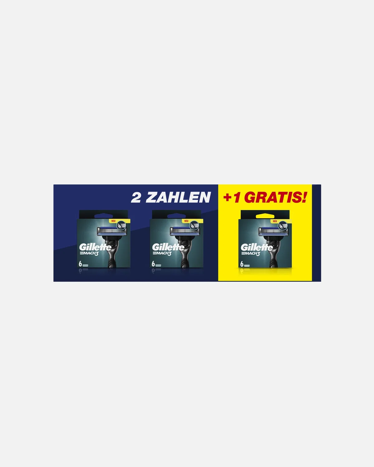 Mach3 razor Gillette, 3X6St.