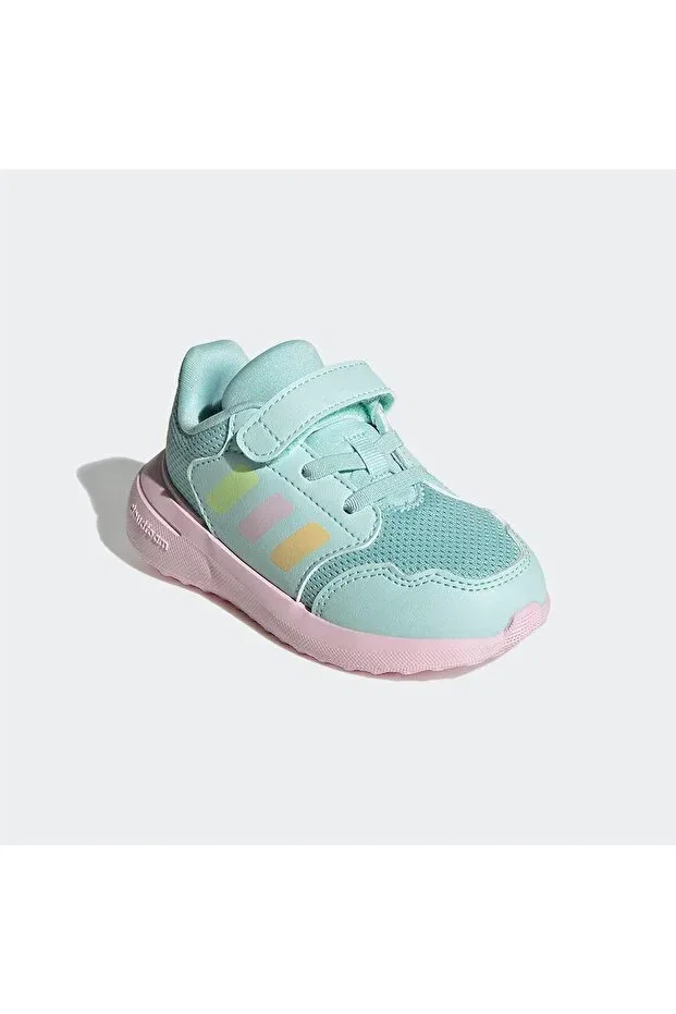 Детские кроссовки для девочек Tensaur Run 3.0 El I Adidas, Semi Flash Aqua Orange Tint — фото 2