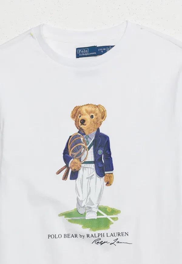 Футболка с принтом Polo Ralph Lauren, белый — фото 4