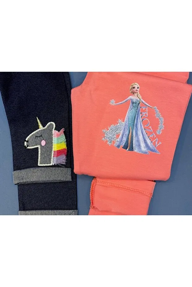 Детские леггинсы для девочек двойные Baby Ella'S, Multicolored — фото 3