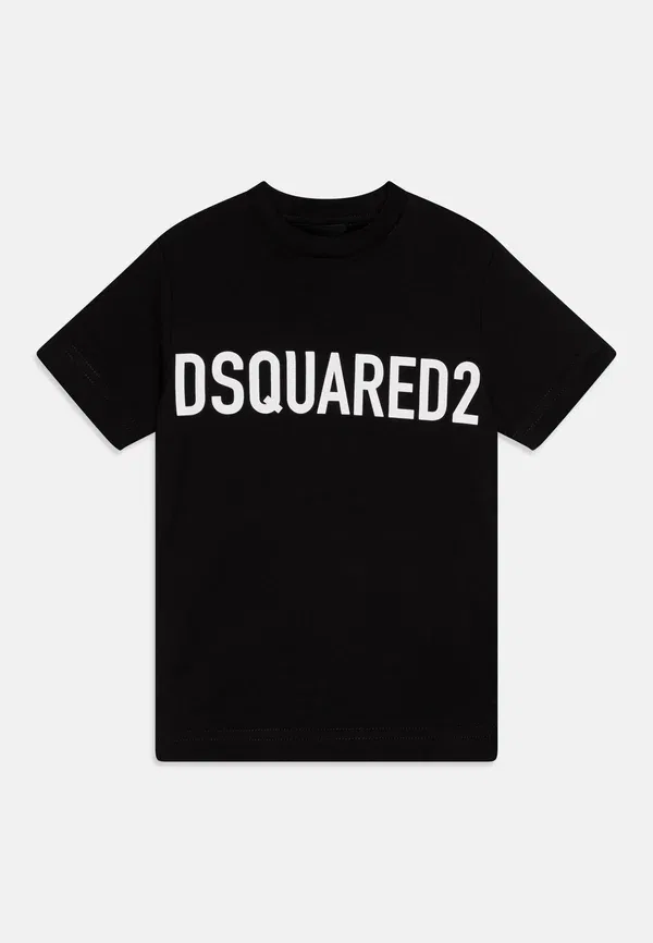 Футболка свободного кроя с принтом Dsquared2, черный