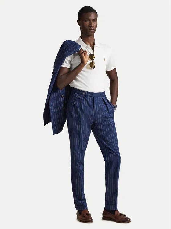 Поло slim fit Polo Ralph Lauren, белый — фото 2