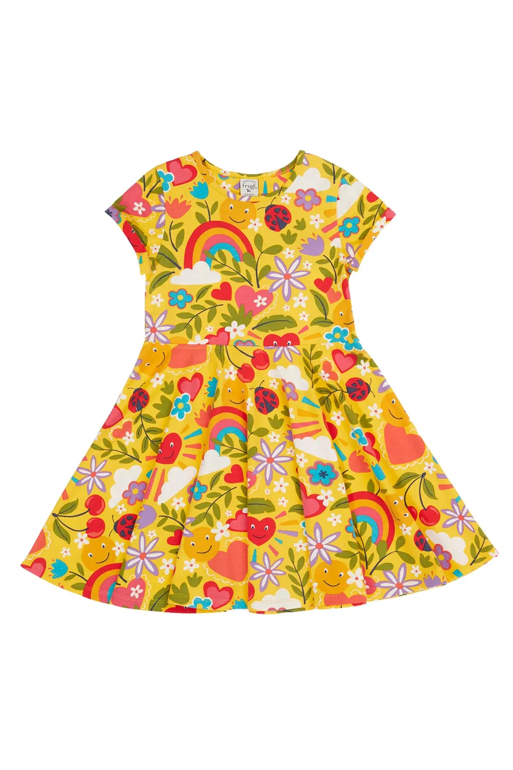 Детское платье-трапеция Spring Frugi, Yellow