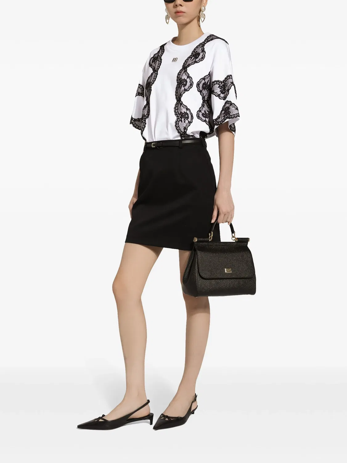 Dolce & Gabbana Футболка DNA, белая — фото 4