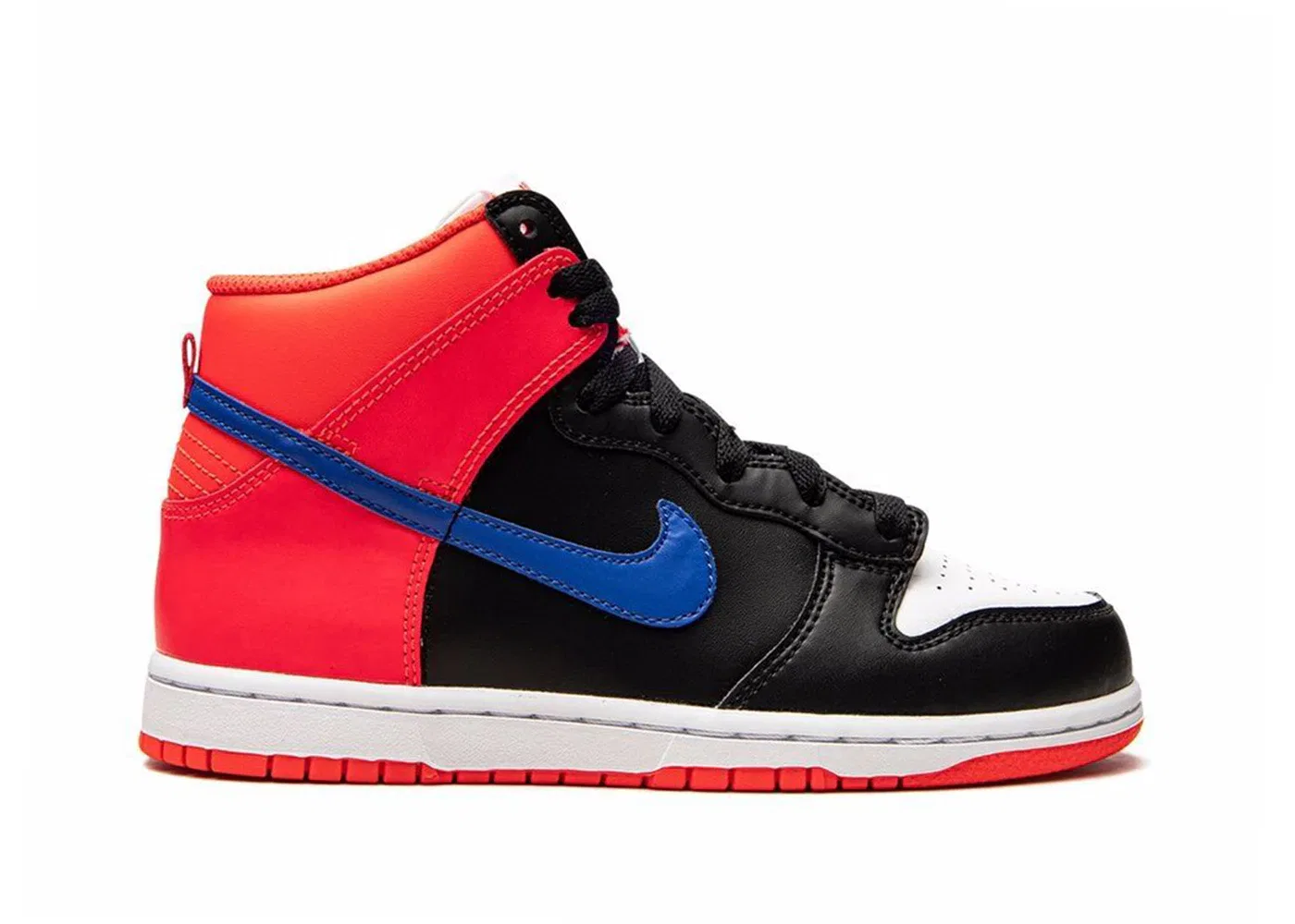 Детские кроссовки с высоким верхом Nike Dunk High Nike, Black Game Royal Bright Crimson White