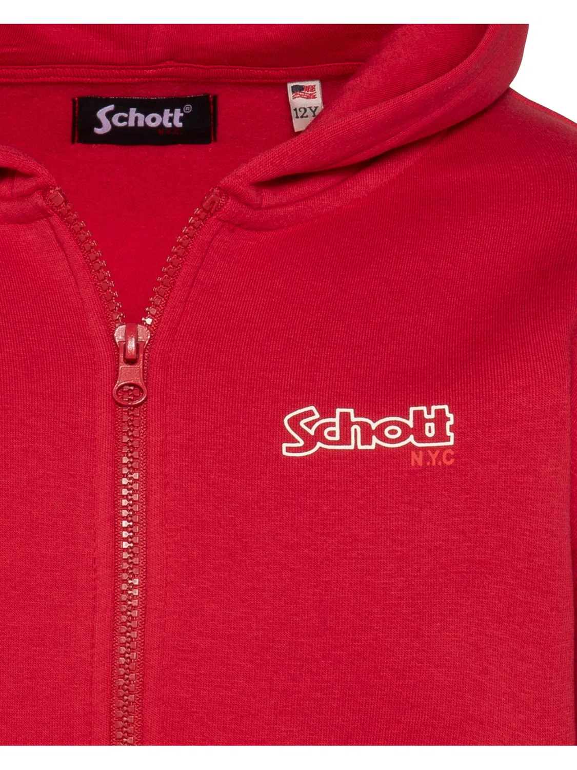 Свитшот Schott Nyc красного цвета — фото 2