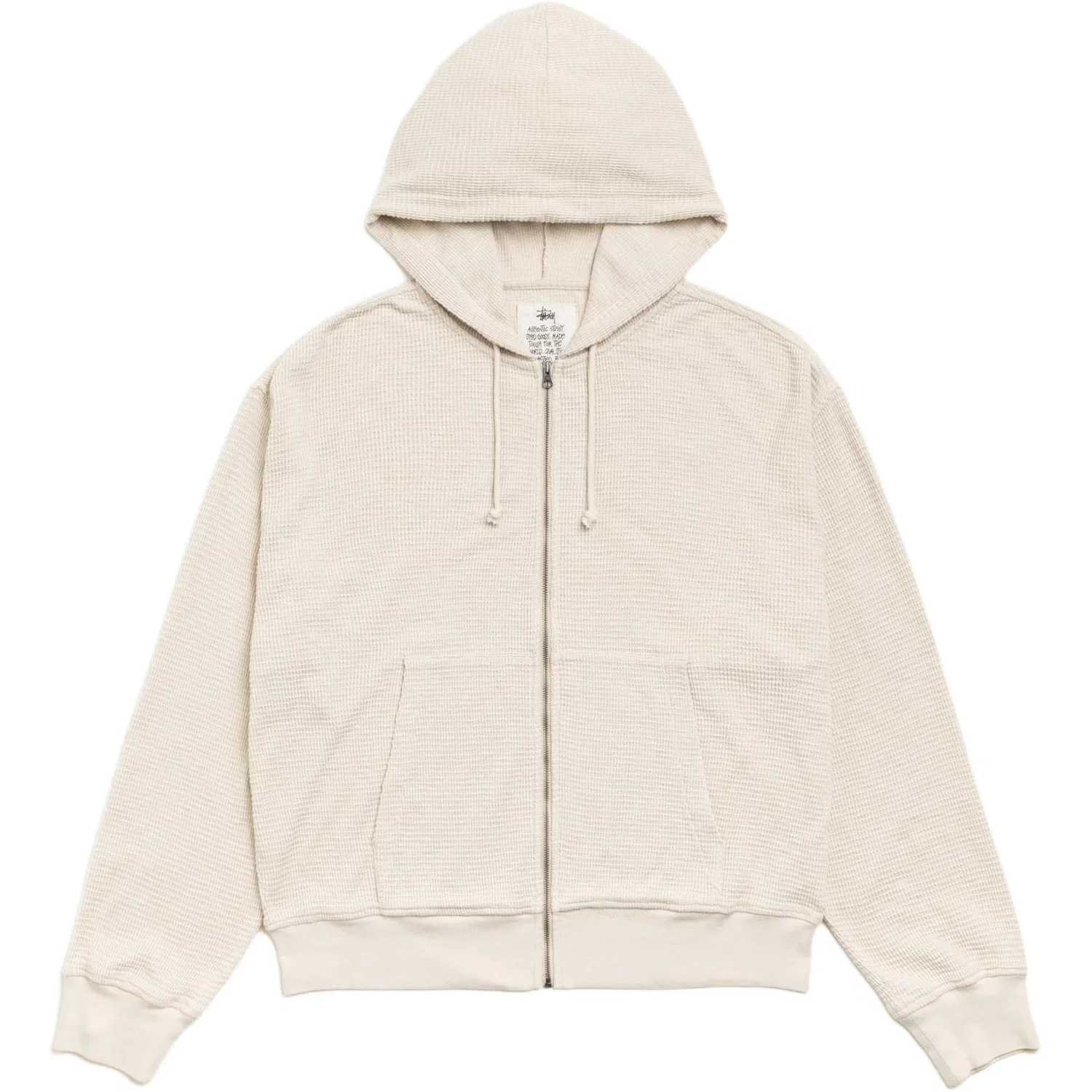 Детское худи без капюшона с принтом SS26 Unisex Hooded Non Detachable Moderate Stussy, Marine Blue — фото 3