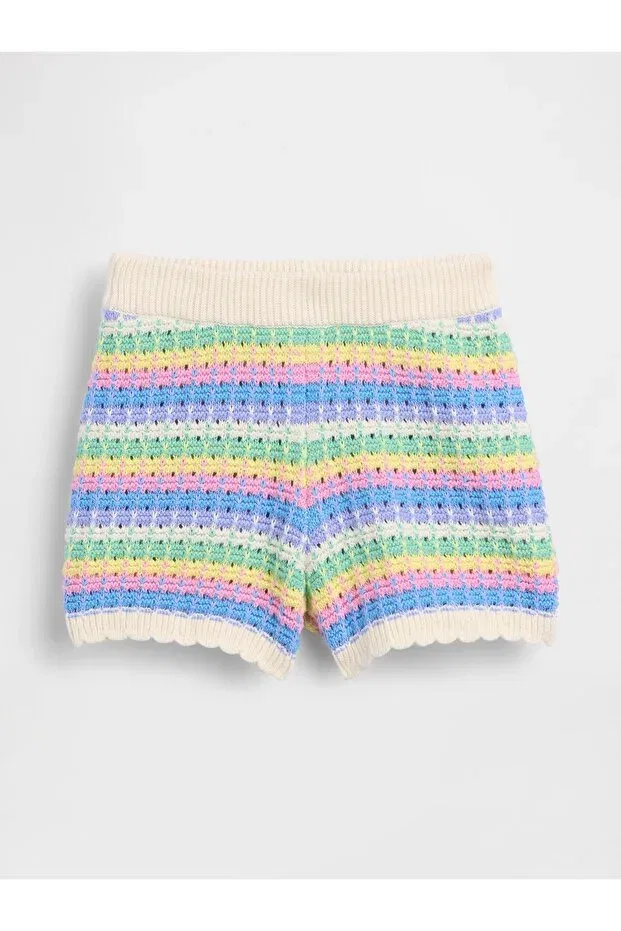 Детские шорты для девочек вязаные Gap, Multicolor-002 — фото 4