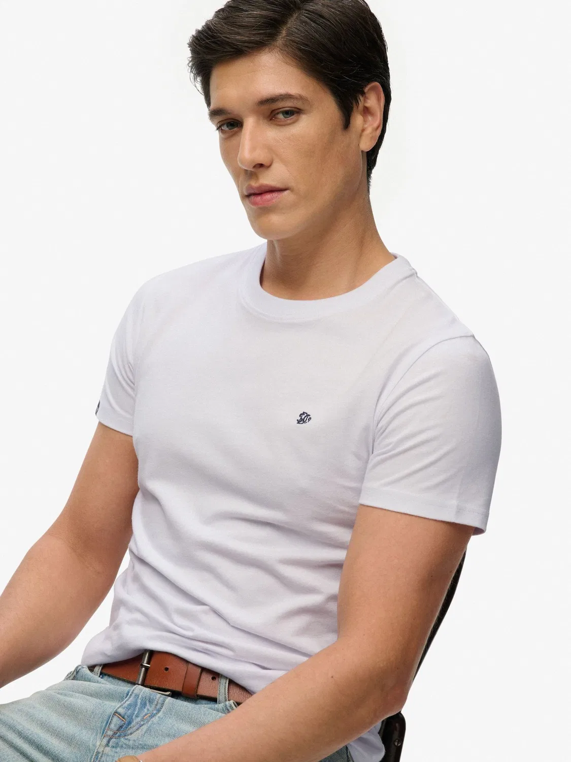 Футболка с вышитым логотипом Superdry Essential SD&Co, белый