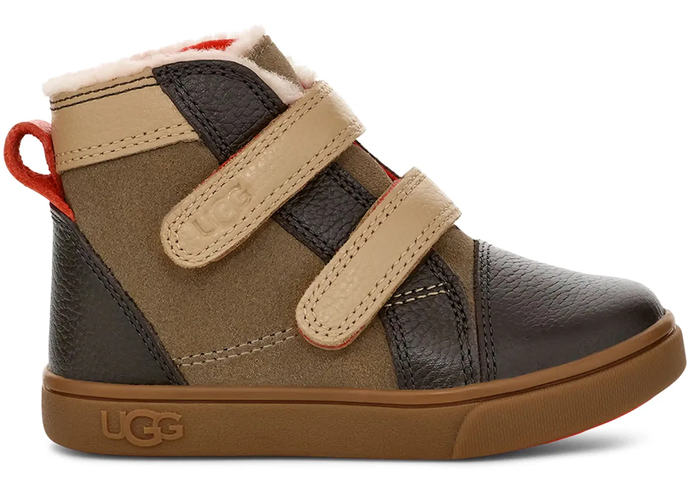 Детские кроссовки Lifestyle UGG Rennon II, Antilope/Mustard Seed/Warm Red