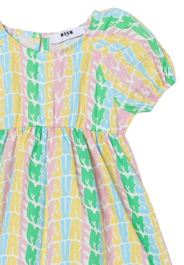 Платье с принтом Day Dress Msgm multicolor — фото 3