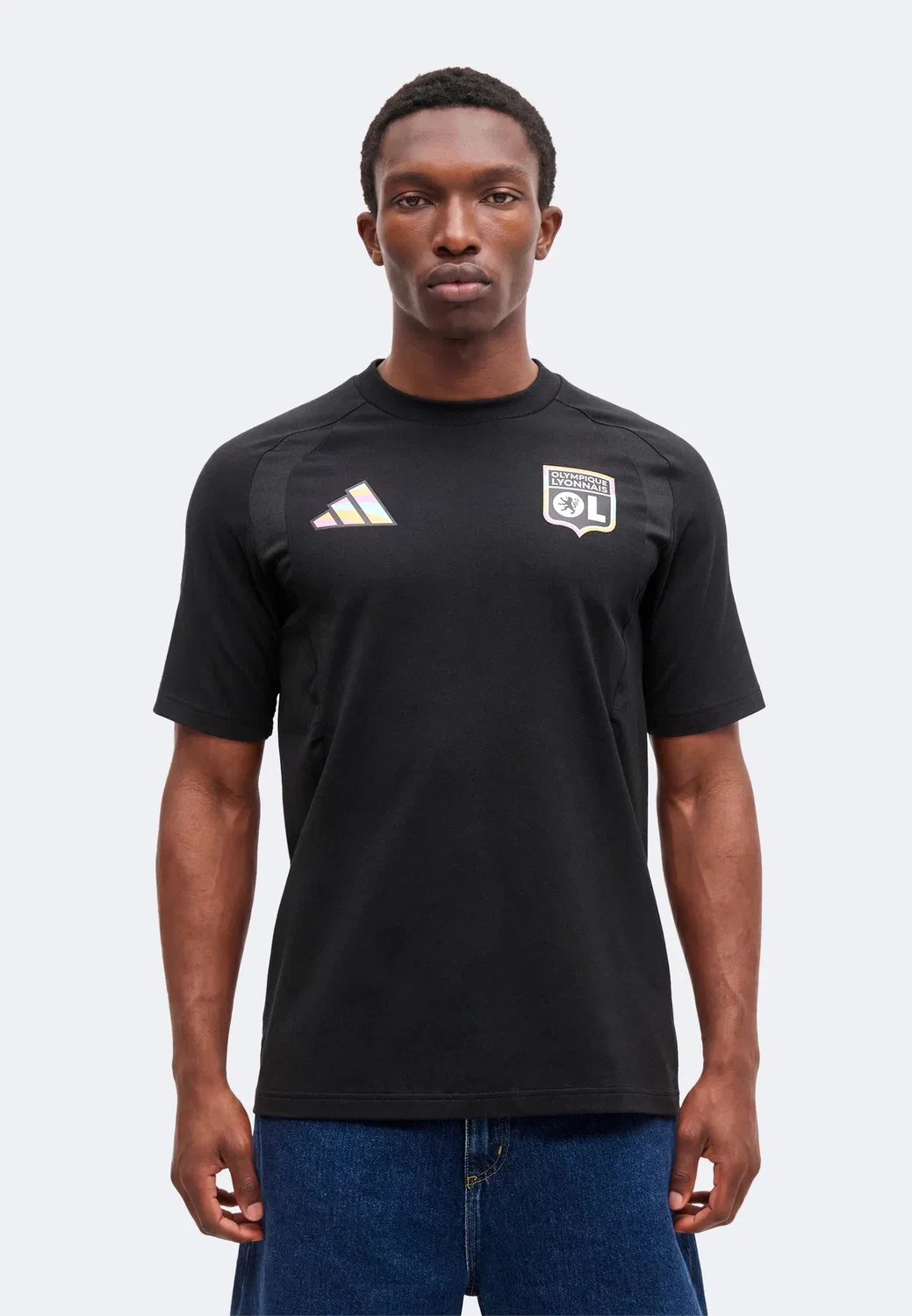 Olympique lyon tiro travel - клубная одежда Adidas Performance, Black