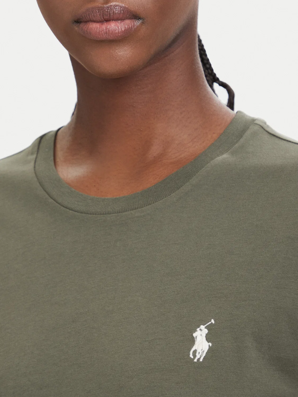 Женская футболка стандартного кроя Polo Ralph Lauren, зеленый — фото 4