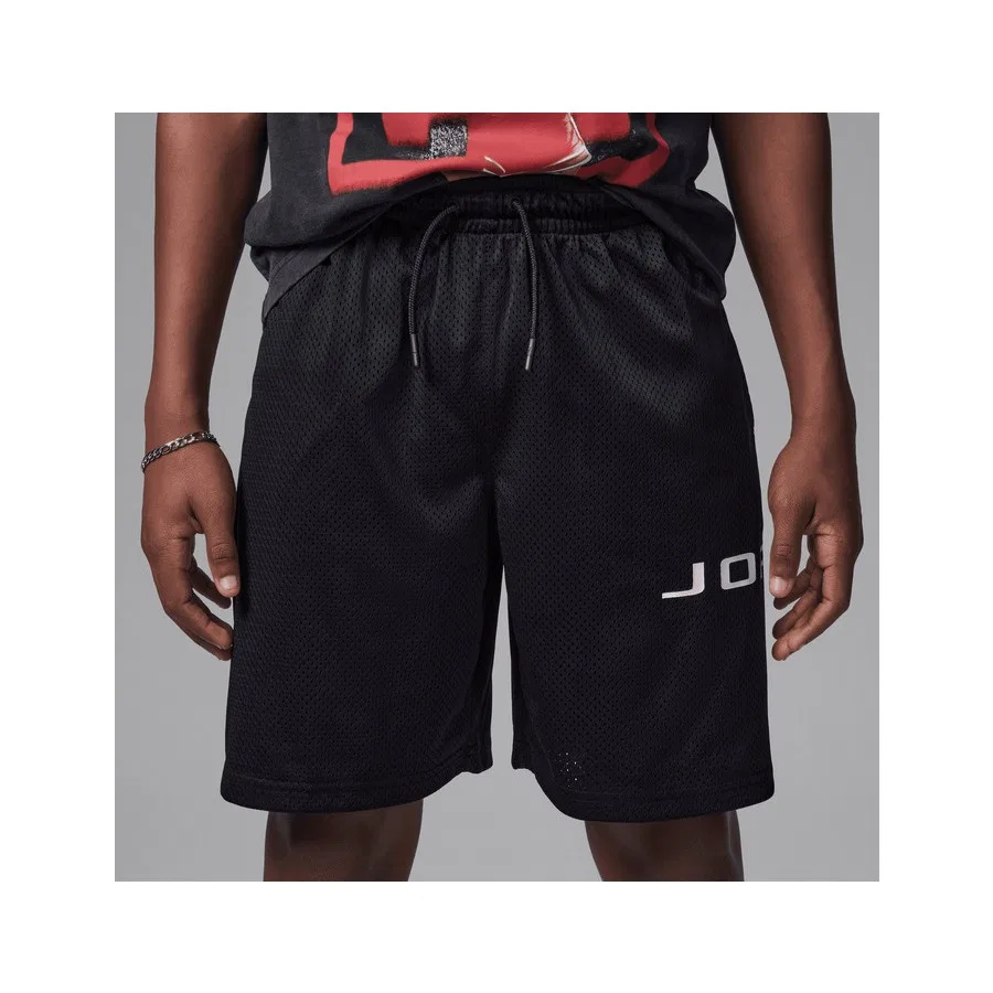Детские спортивные шорты с сеткой Jordan Jdb Mj Baseline Mesh Short Nike, Красный — фото 3