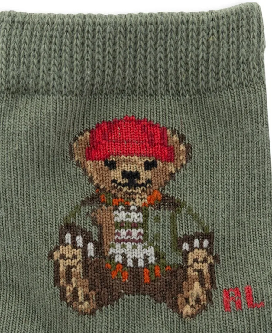 Комплект носков с принтом Outdoor Bear Plaid Polo Ralph Lauren, Olive — фото 4