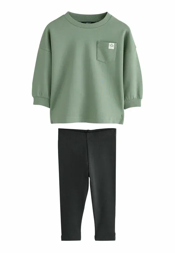 Комплект из 3 шт: брюки с эластичным поясом Next stone green, синий/зеленый — фото 3