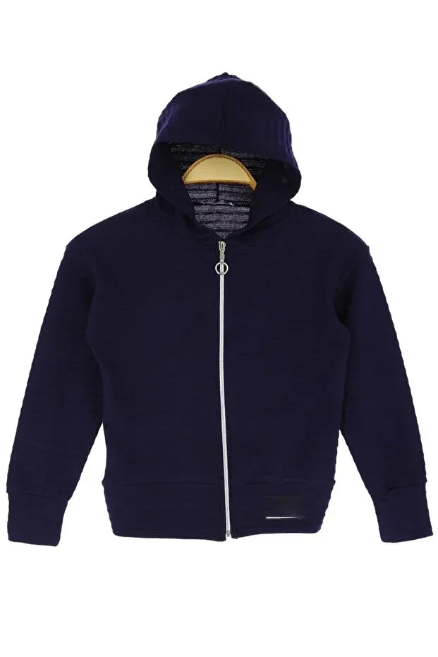 Детский кардиган для девочек с капюшоном Basics Arydy, Navy Blue