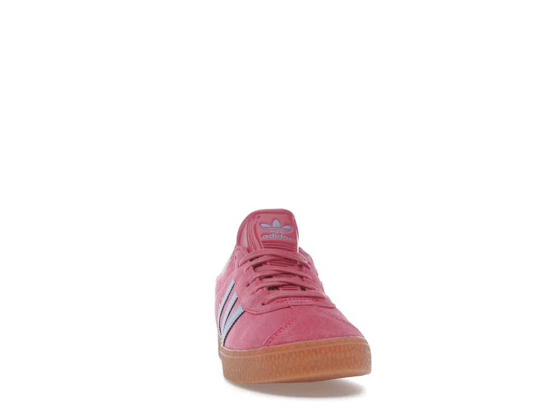 Детские кроссовки Lifestyle Adidas Gazelle, Shock Pink/Blue Spark/Halo Blue — фото 2