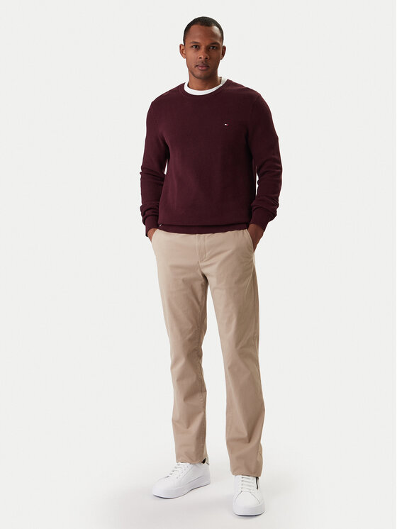 Чиносы straight fit Denton Essential MW0MW40262 Tommy Hilfiger, бежевый — фото 2