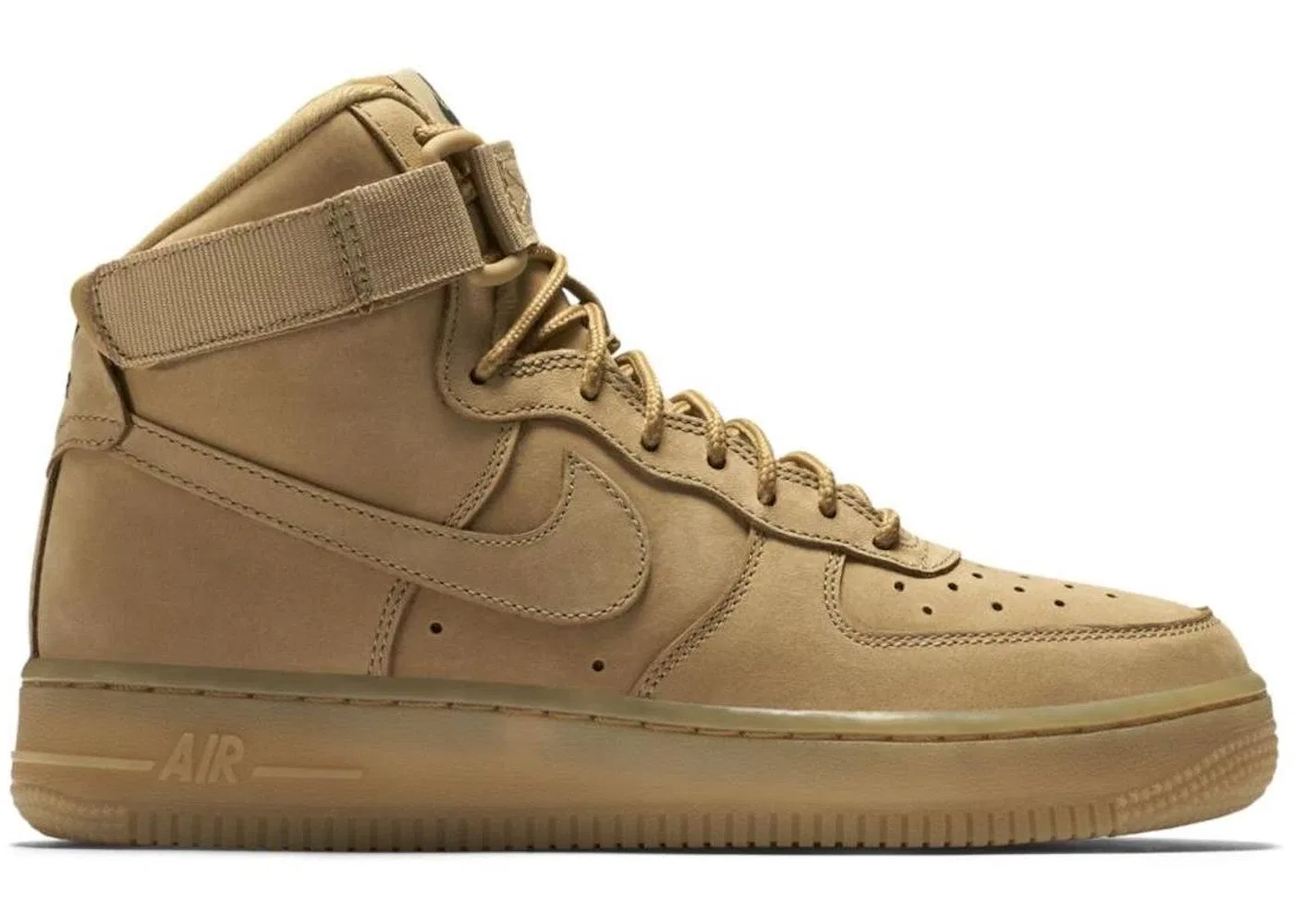 Детские кроссовки Lifestyle Nike Air Force 1 High, Flax Flax-Outdoor Green