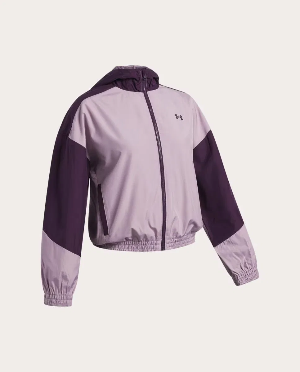 Толстовка, Niñas G Icon Woven FZ, Under Armour, фиолетовый — фото 3