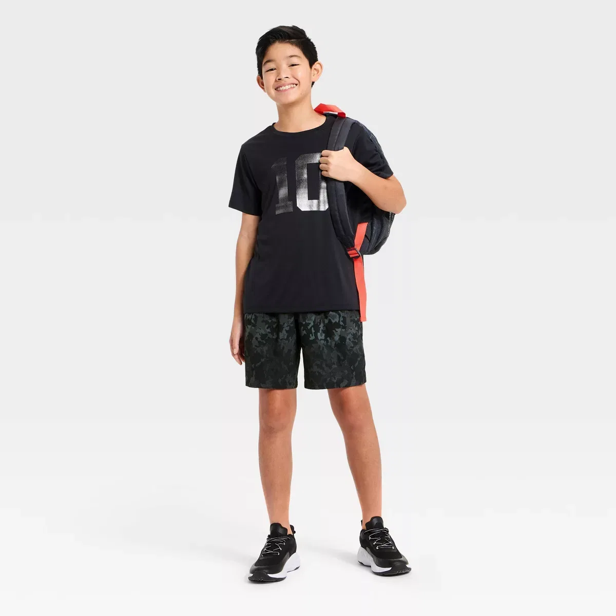 Детские шорты для мальчиков из переработанного полиэстера KIDS PERFORMANCE, Black — фото 3