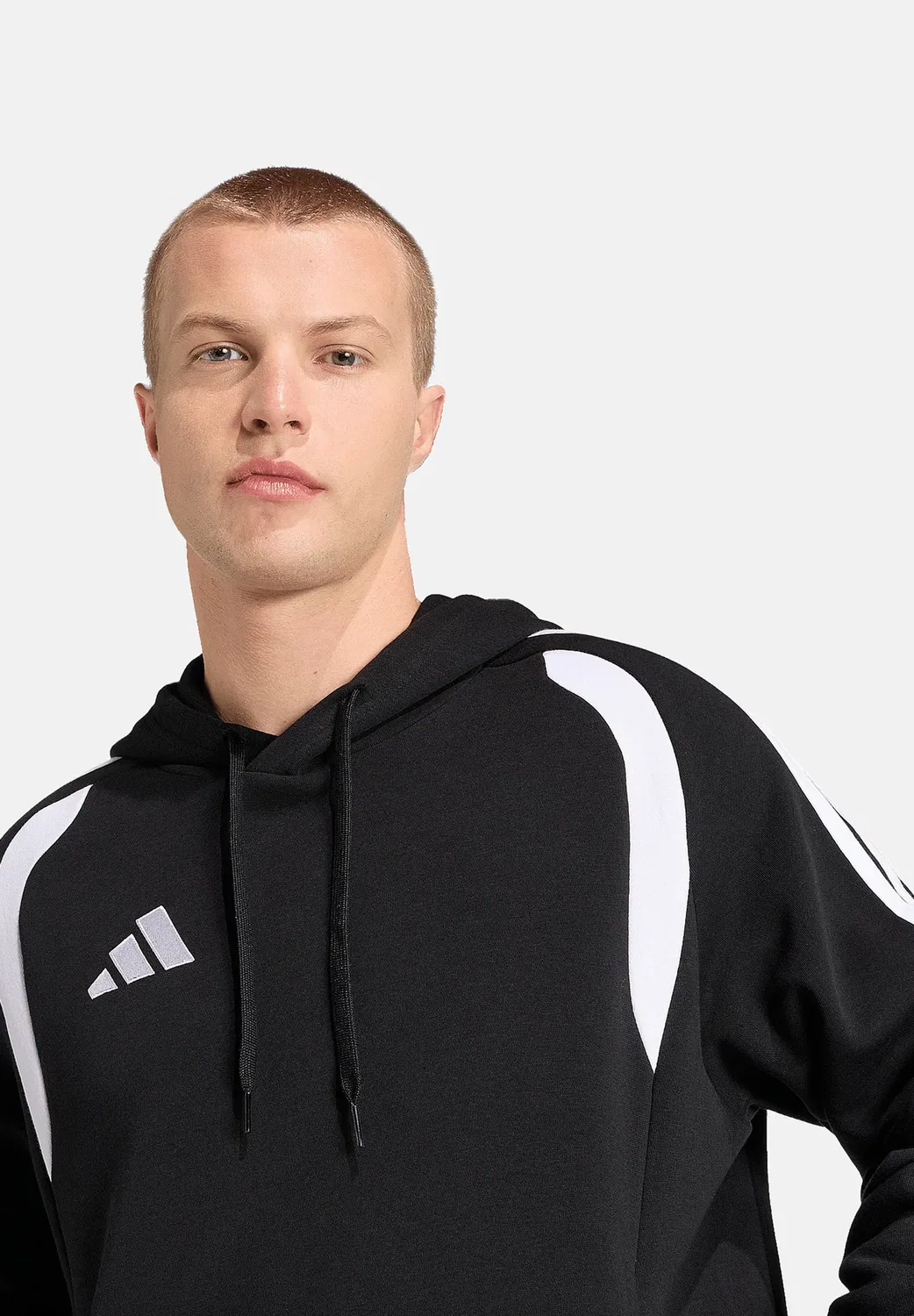 Толстовка с капюшоном Adidas Performance, Schwarzweiss — фото 3