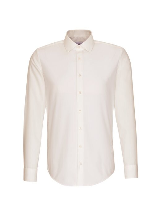 

Деловая рубашка узкого кроя с длинным рукавом Seidensticker, экрю