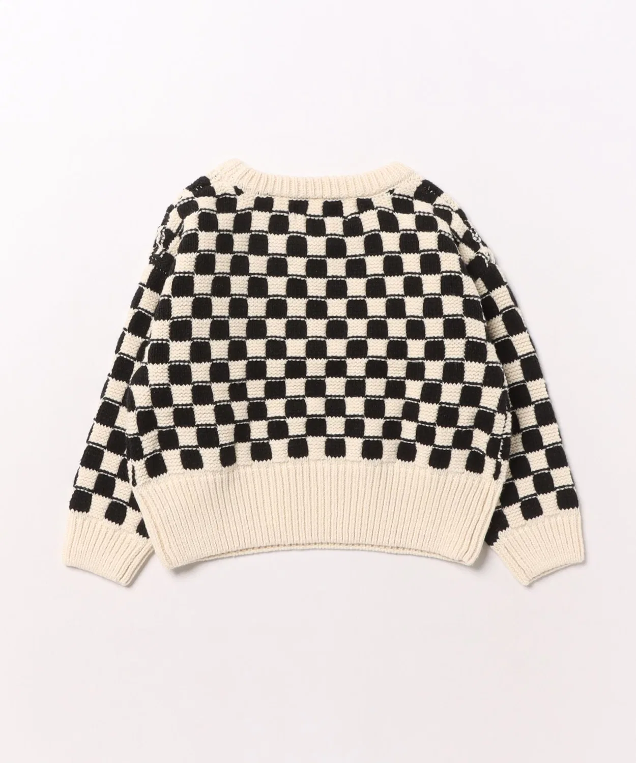 Детский свитер с принтом в клетку Aspen Sweater Rylee + Cru, Natural — фото 2