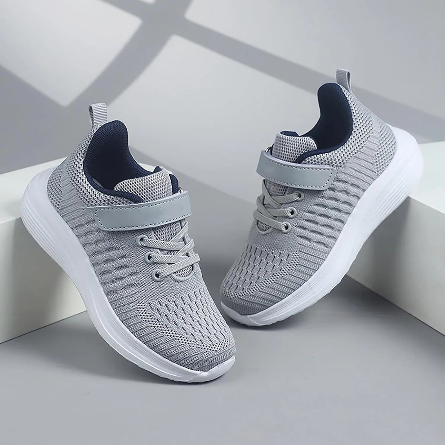 Детские кроссовки для мальчиков с сеткой Boys Mesh Sneakers, Blue — фото 4