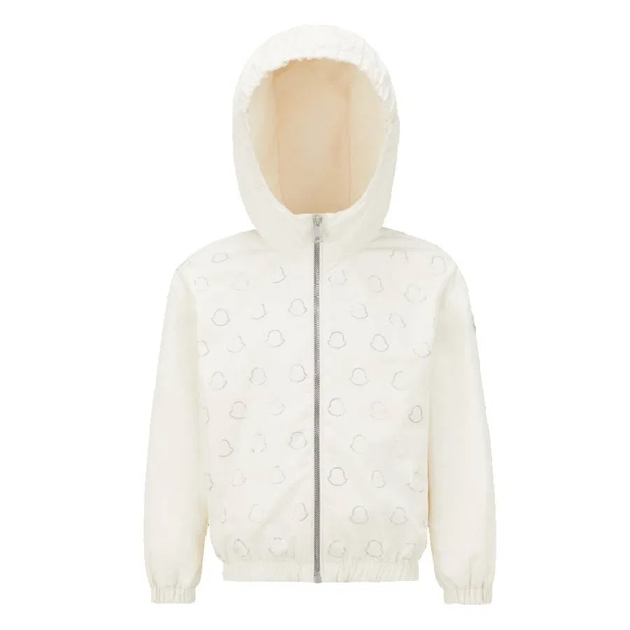 Куртка детская с капюшоном и логотипом Kids Adanna Moncler, White