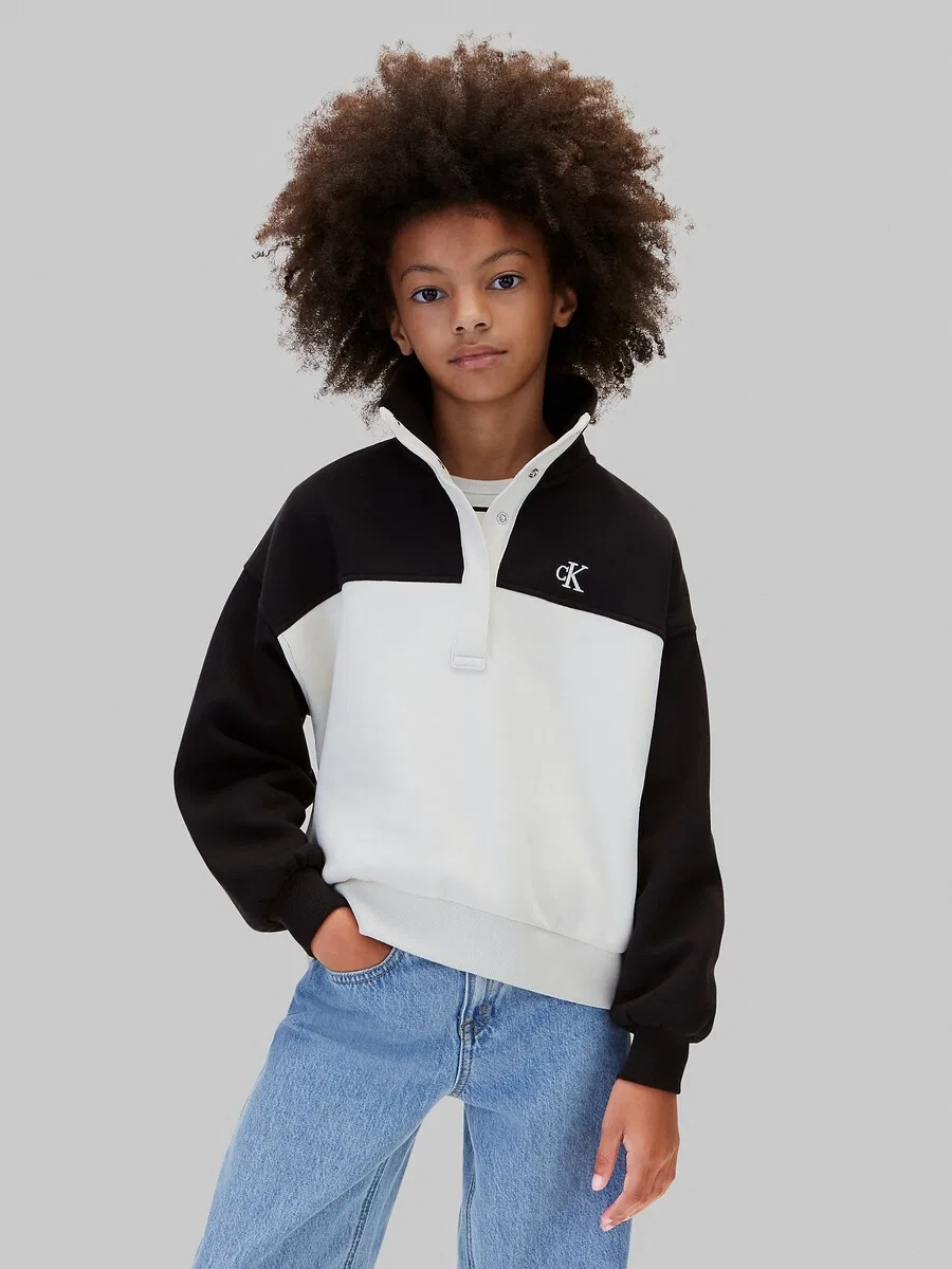 Толстовка Calvin Klein Jeans Regular белого цвета — фото 2