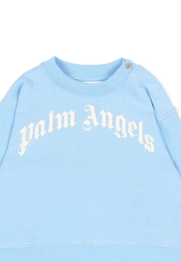 Худи с принтом Felpe Palm Angels, Light Blue, светло-голубой — фото 3