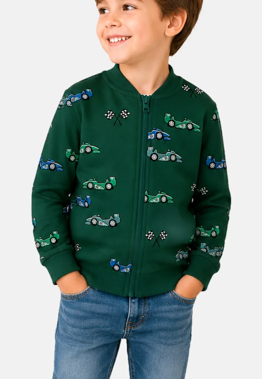 Nmmnaris ls nreg swe card bru pb - bomber jacket Name It, Sycamore — фото 3