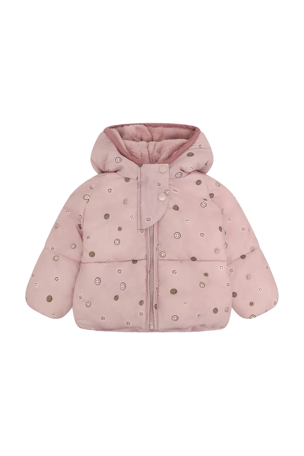Куртка зимняя с принтом Reversible Noppies, розовый