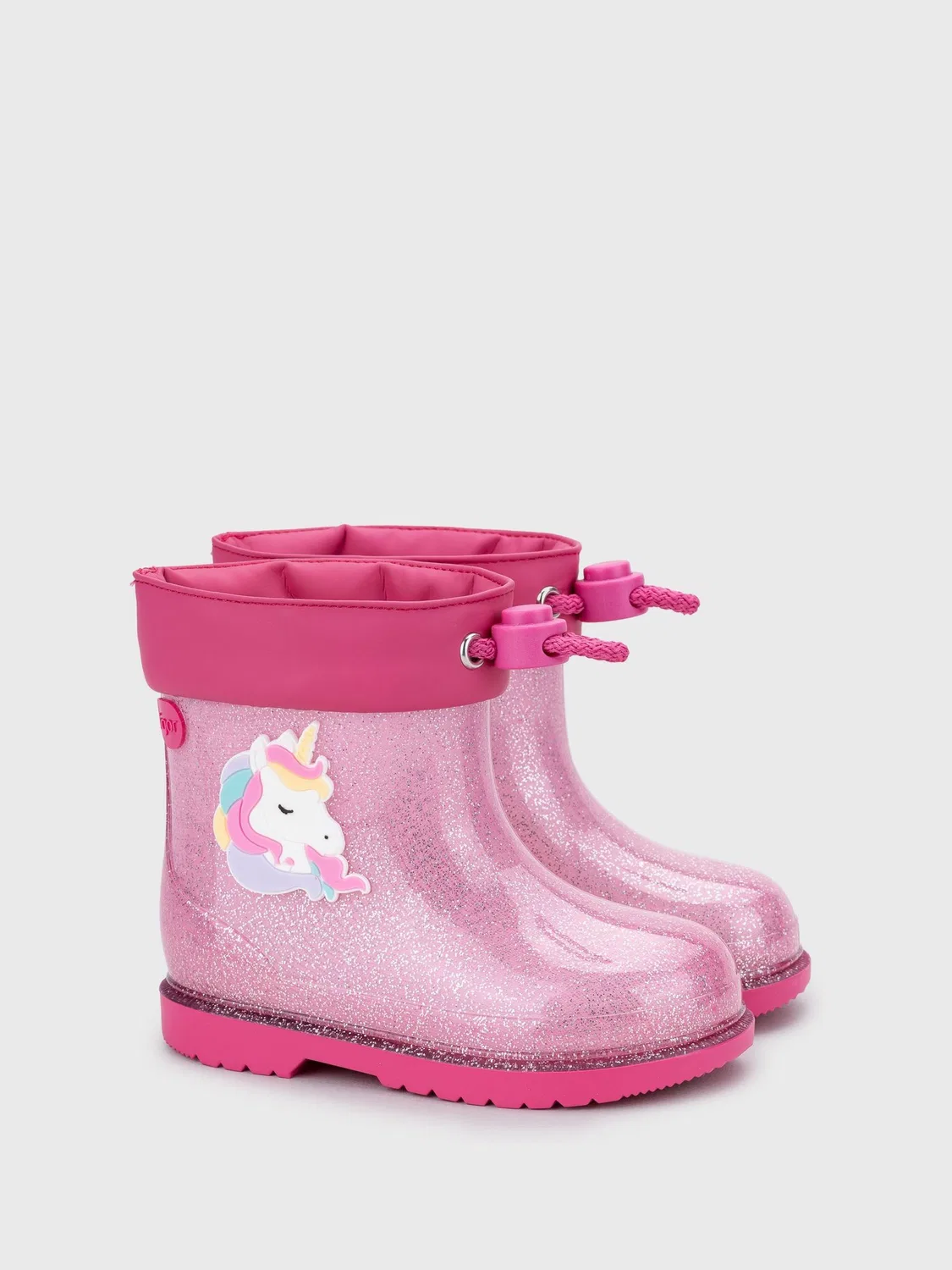 Резиновые сапоги Igor Pink Glitter Unicorn, розовый