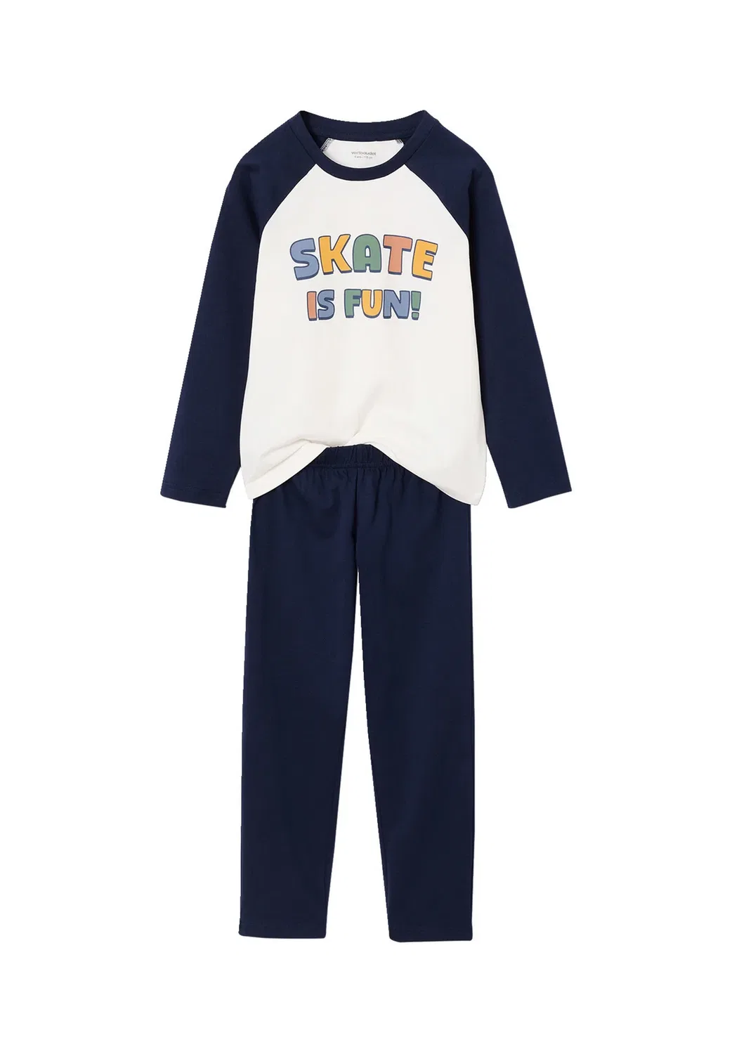 Комплект из 2 шт. Schlafanzüge Skater Jungen - пижамный комплект Vertbaudet, Graublau — фото 2