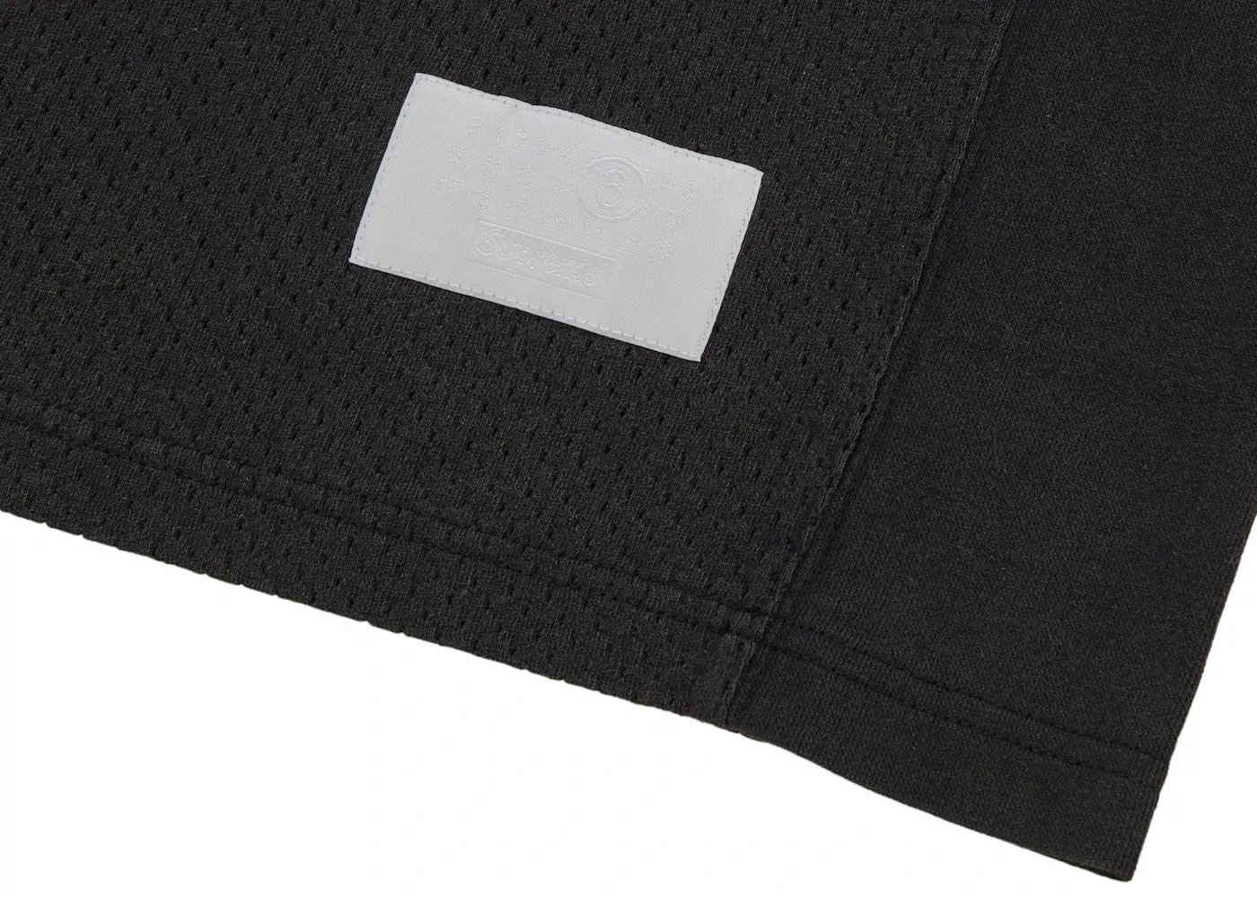 Мужская футбольная футболка хлопковая Supreme MM6 Maison Margiela, Black — фото 4