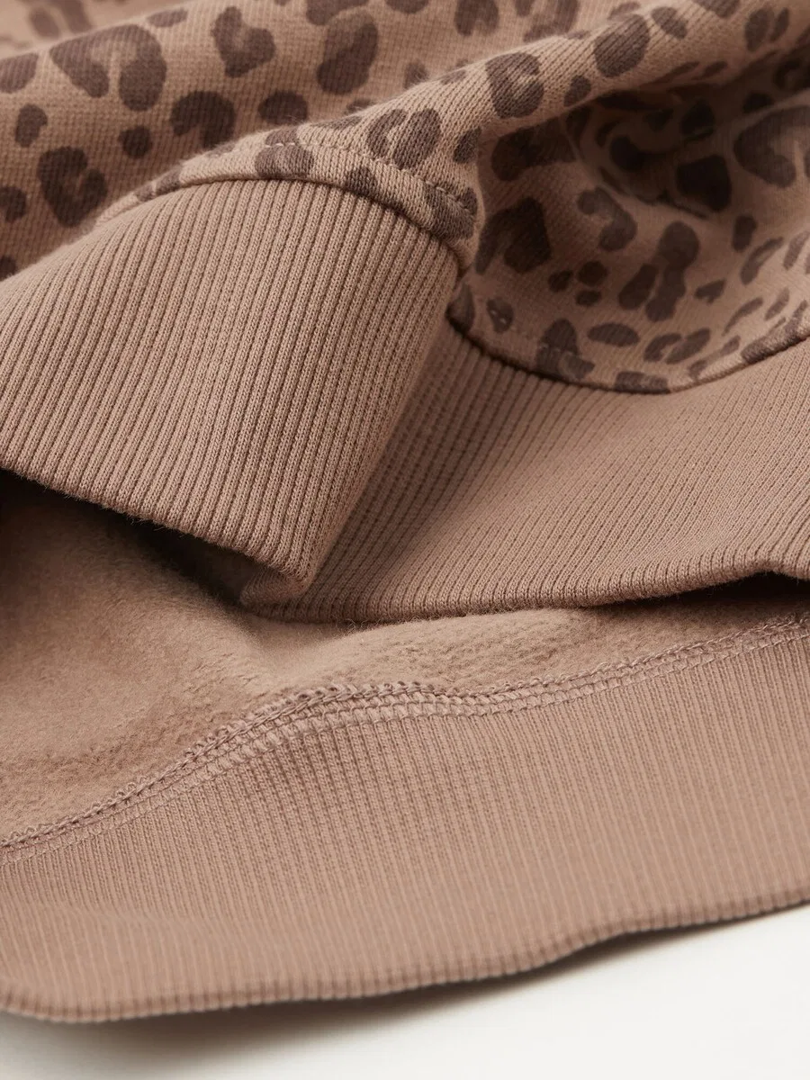 Толстовка Tezenis коричневого и шоколадного цвета — фото 4