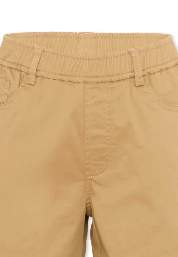Шорты хлопковые Tru Trussardi Junior, коричневые — фото 3