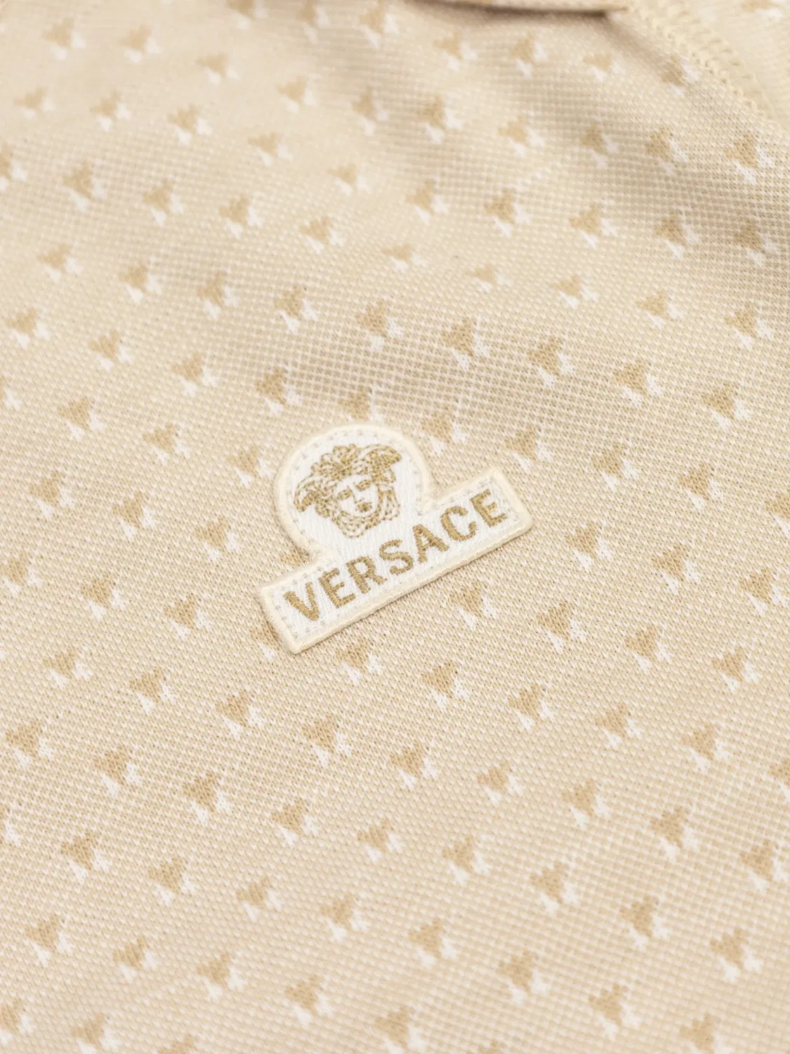 Пижама из хлопка нейтральных оттенков Versace, нейтральные — фото 2