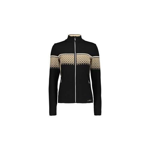 

Толстовка женская универсальная CMP Bluza Damska 7H26802 CzarnybeЕјowy