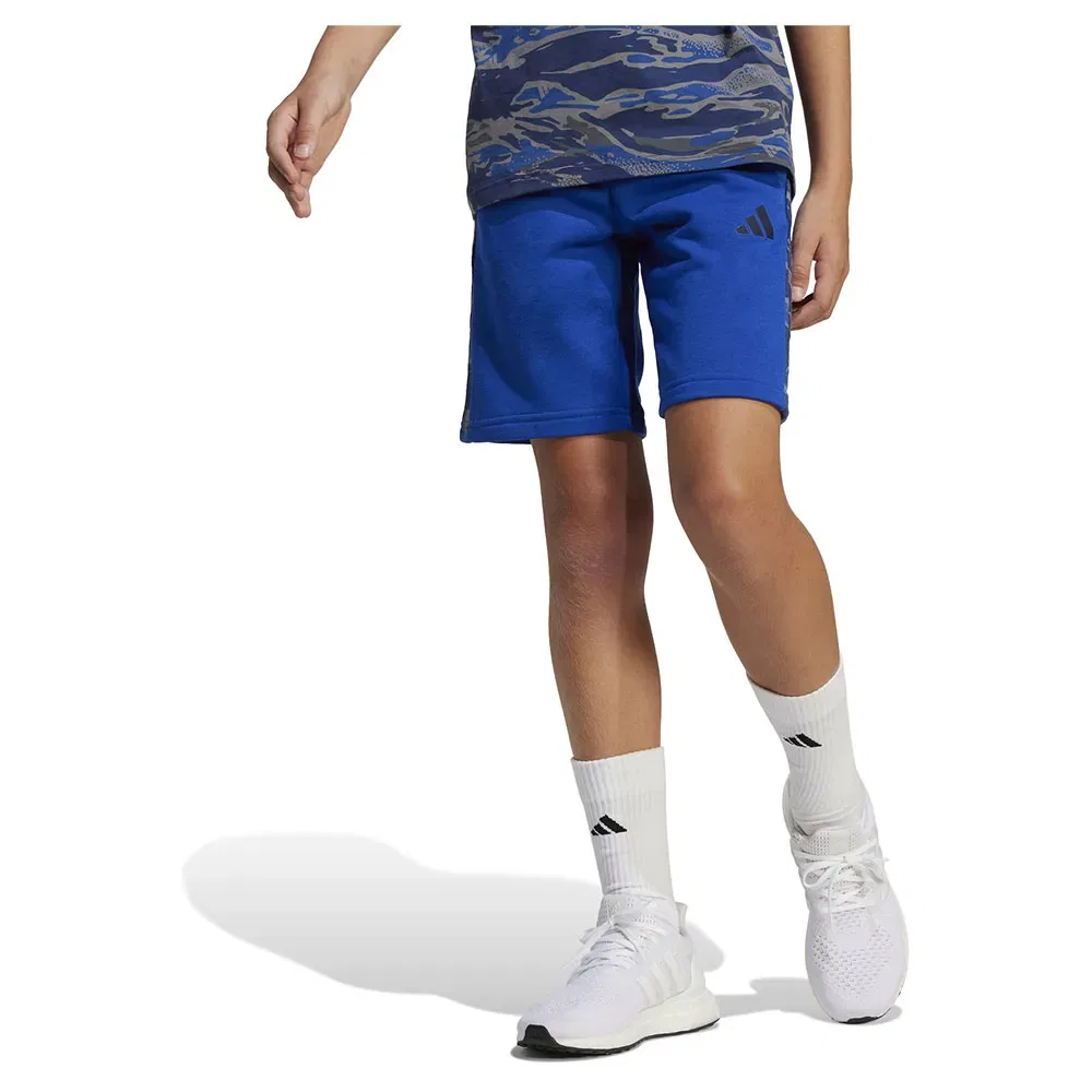Детские шорты с камуфляжным принтом Seasonal Essentials Camo Adidas, Blue
