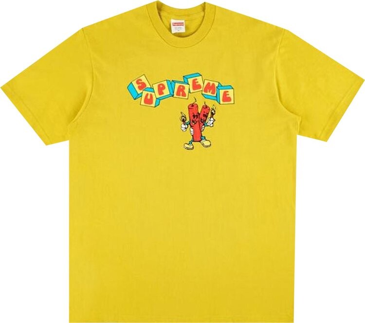 

Футболка Supreme Dynamite Tee 'Acid Yellow', желтый