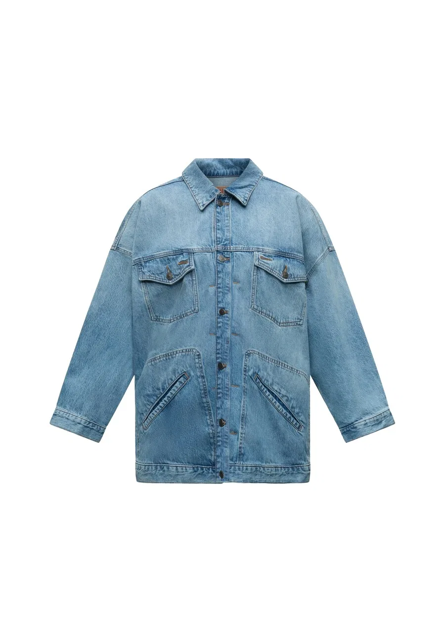 Куртка DIESEL межсезонья из синего денима