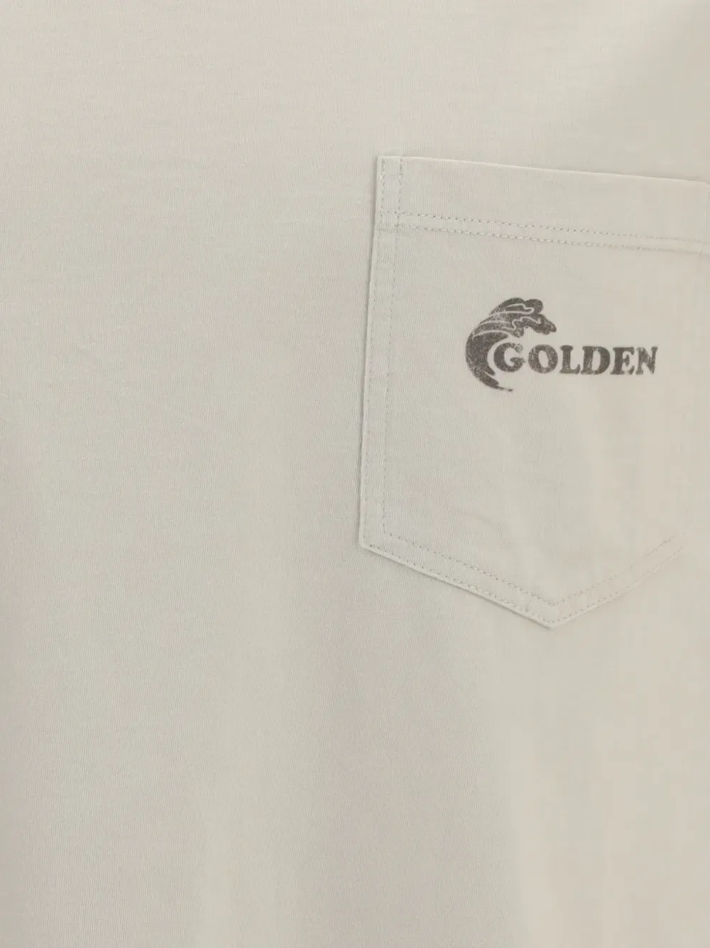 Футболка с длинным рукавом с графическим принтом Golden Goose, бежевый — фото 3