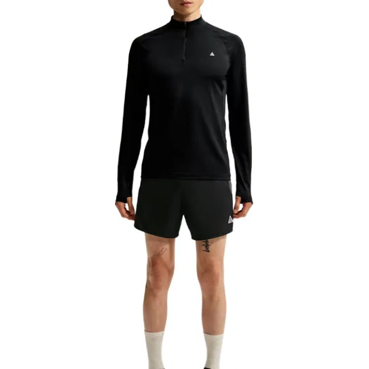 Мужская футболка с воротником-стойкой Nike ACG Dri-FIT, Black — фото 4
