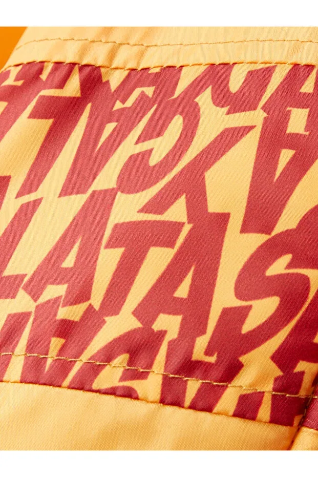 Детское зимнее пальто для девочек с длинным рукавом Galatasaray baby coat b252035 Gsstore, Yellow Red — фото 4
